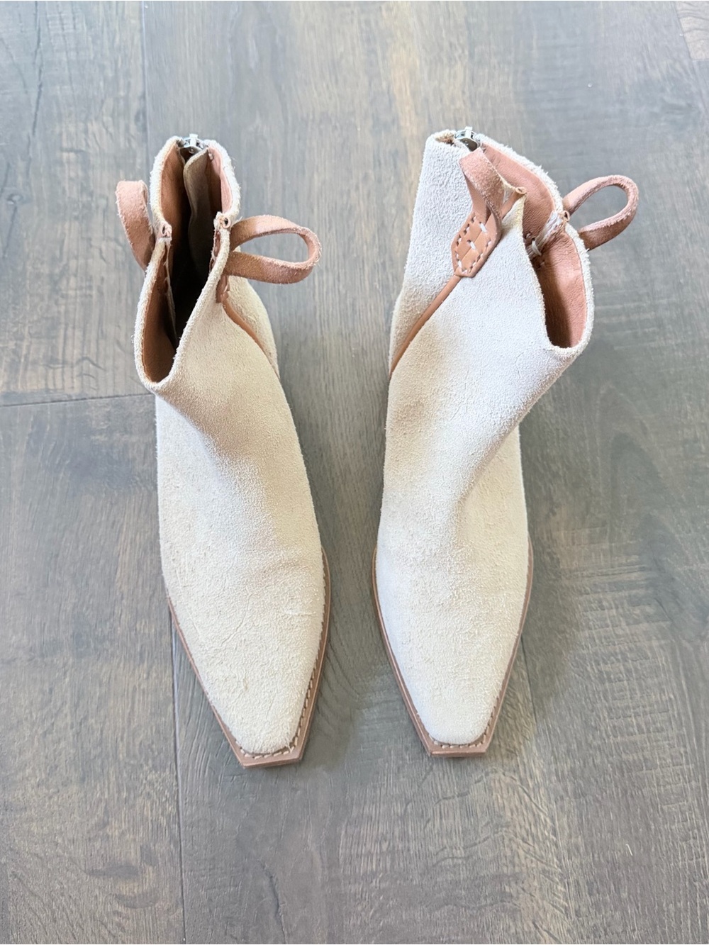 Free People We The Free Wesley Ankle Boots | English Khaki | 36.5/6.5 - Picture 3 of 8